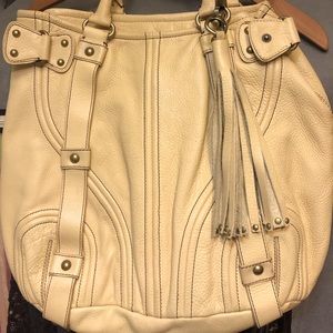 Botkier Bombay leather tote natural color